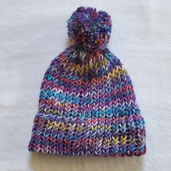 Lot of (3) Loom Knit winter Baby Hats - Picture 4 of 8